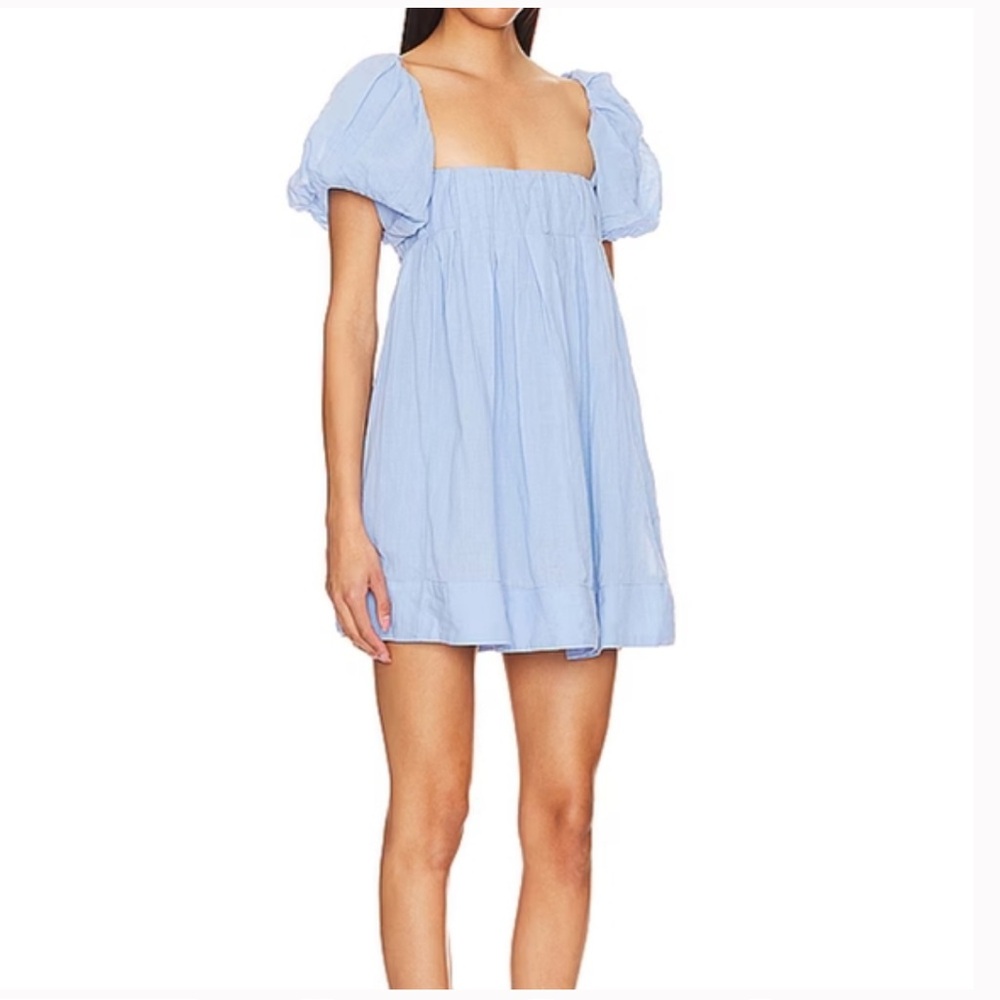 Free People Marina Mini Dress in Blue Bell